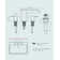 Square Widespread 2-handle Bathroom Faucet with Drain Assembly
