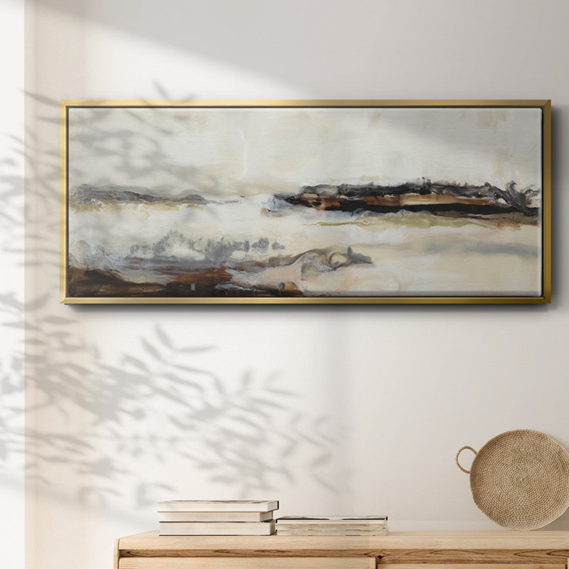 Joyful Horizon II - toile encadrée, H 20 po x l 50 po