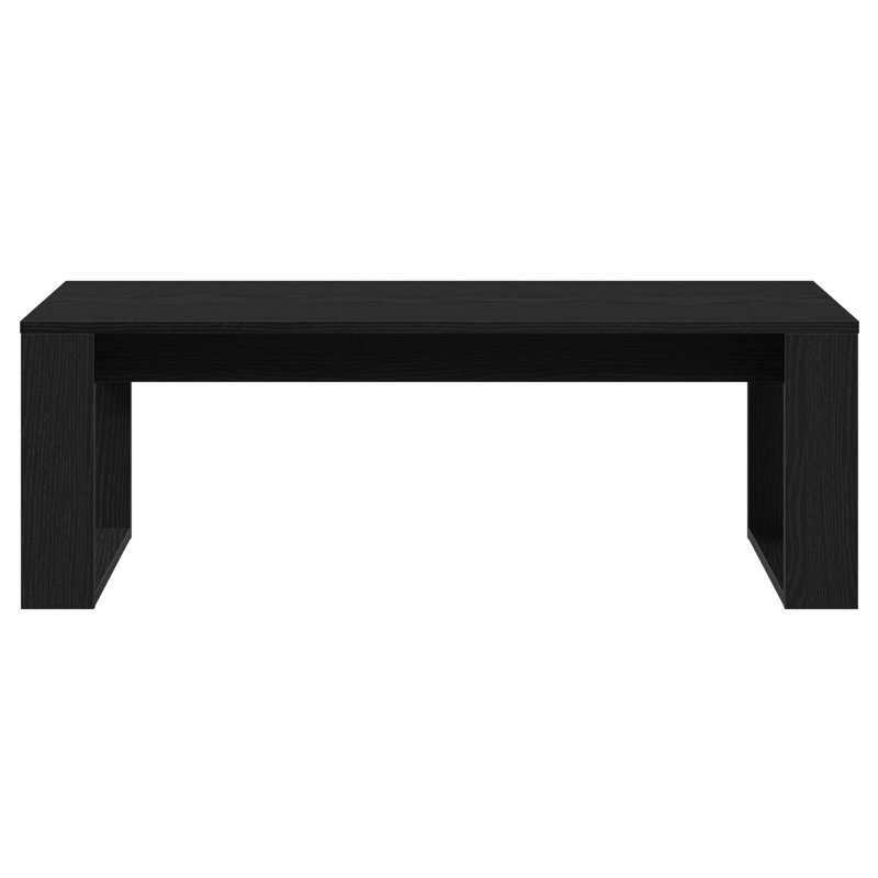 vidaXL Coffee Table Black Oak 40.16 x 19.69 x 13.78 in Engineered Wood