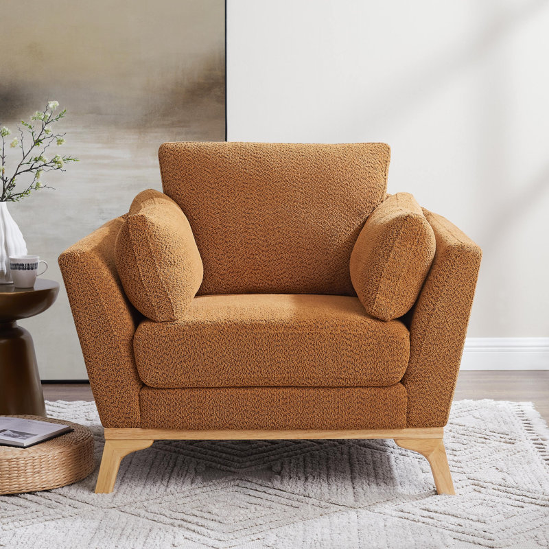 Fauteuil de 41,7 po de largeur Lodell, Boucle curry