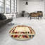 Tapis contemporain brun / rouge / gris-1609189370