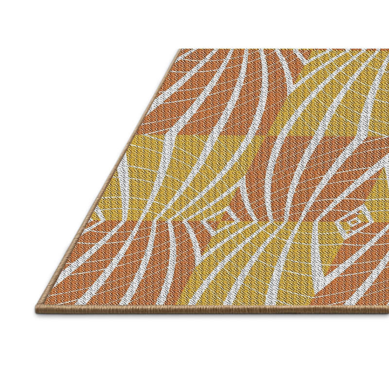 Tapis jaune Kohn, Rectangle 5 pi x 7 pi