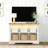 6 Cube Bookcase with Led Lights, Mid-Century Modern Bookshelf, Retro Wood Bookshelves Storage Organizer Shelf, Freestanding Open Book Shelves for Toy Room, Bedroom, Living Room, Office-1009557214
