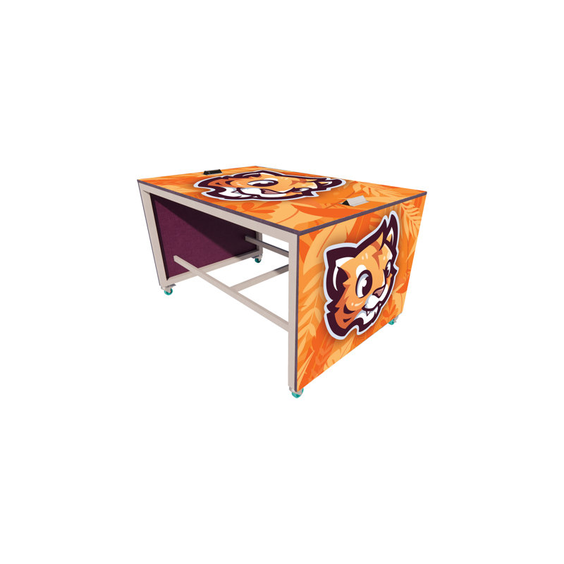 Table de conversation mobile, L 72 po x l 48 po