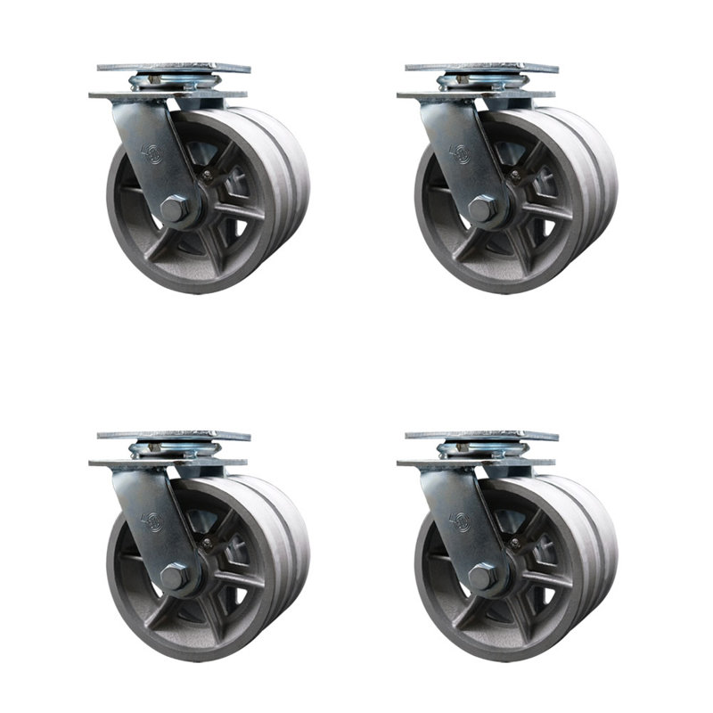 Ensemble de roulettes pivotantes 6 pouces