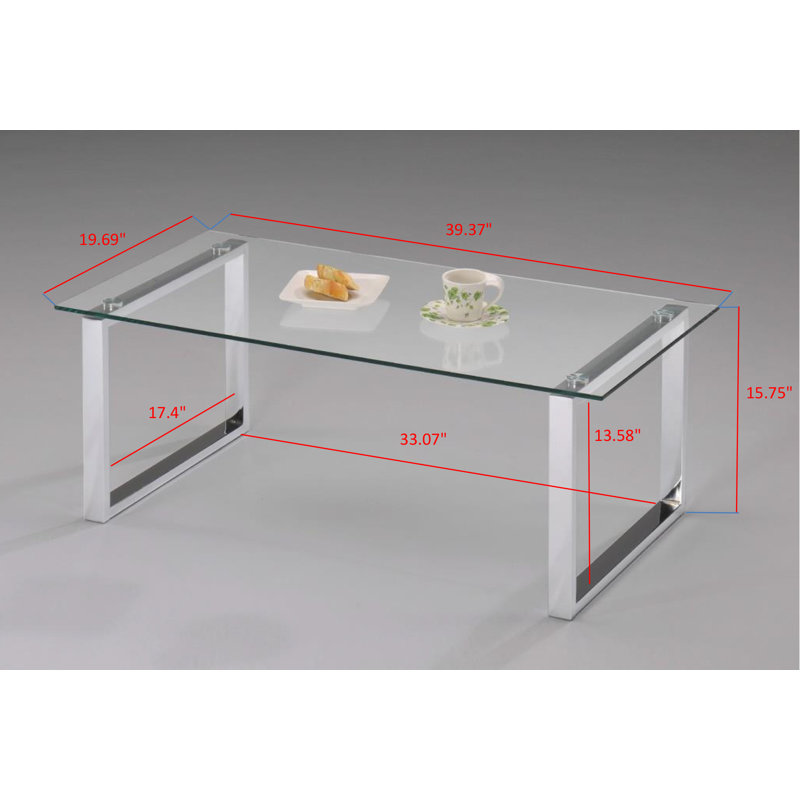 Crotzer Glass Top Coffee Table