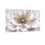 Motif de plantes blanches et de fleurs avec des accents dorés-439345354