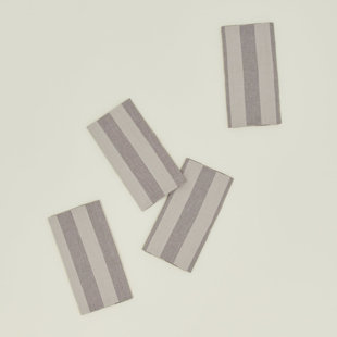Ensemble de 4 serviettes de table Essential rayées (Ensemble de 4)