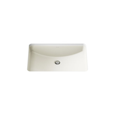 Ladena Vitreous China Rectangular Undermount Bathroom Sink with Overflow