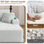Canapé surdimensionné de 133 po en forme de nuage sans dossier avec méridienne, canapé modulaire en forme de U en velours côtelé avec siège profond 133 po, canapé confortable avec porte-gobelets et rangement, aucun assemblage requis - vert-354449696