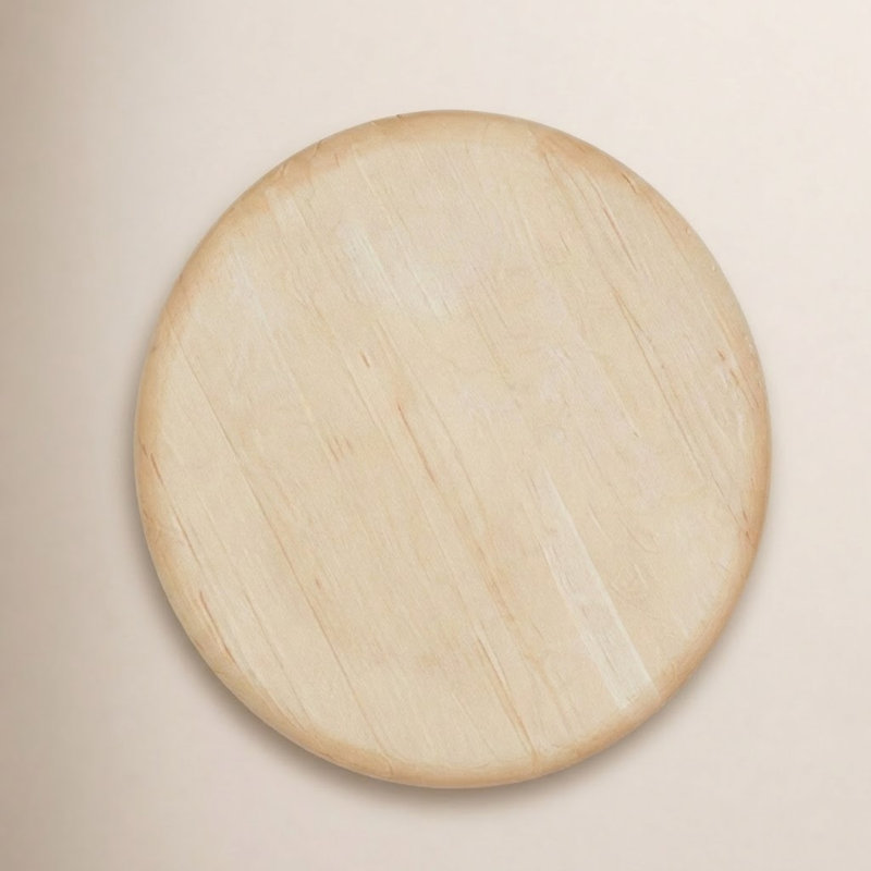 Bloc à découper rond simple, 7,75 po x 7,75 po