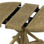 Table de salle à manger extensible rétro avec rallonge de 12 po pour salle à manger et salon (bois naturel délavé)-133525962
