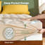 Surmatelas en rayonne de bambou BEDLORE®, surmatelas moelleux en forme de nuage avec poche profonde de 6 à 18 po, surmatelas moelleux pour soulager les maux de dos-960181518-972212510
