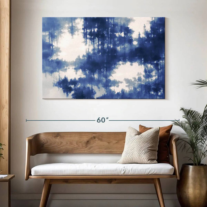 Avery Abstract Blue Forest Reflection