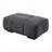 Nowa Contemporary Chenille Fabric Upholstered Ottoman Foot Stool Rectangle Ottoman
