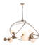 Lustre géométrique unique à 6 lumières Sprig-55646128-55646129