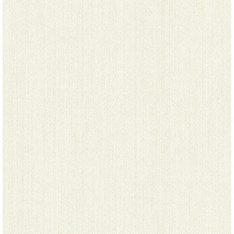 Papier peint en lin Sea Chevron, Crème, crème
