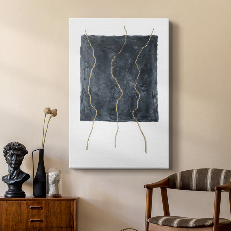 Divided Plot III -Custom Wrapped Gallery Cavas, 60" H x 40" W