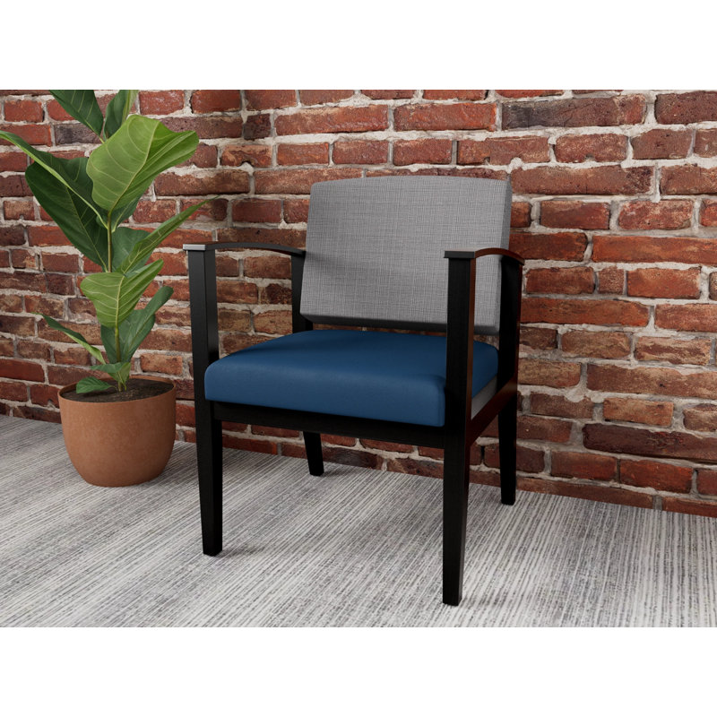 Chaise d’appoint ou d’invité amherst, Noir, Chambray gris / Patriot Plus Blue Ridge