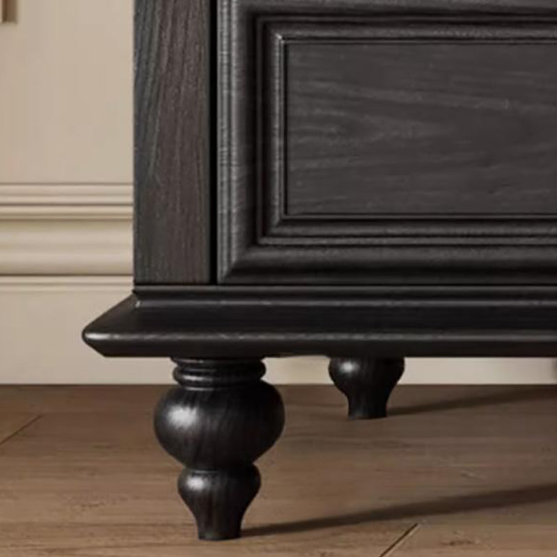Meuble télé noir américain, 86.6"