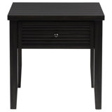 Hayu 1-Drawer Square End Table Distressed Java