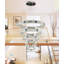 Lustre Meva à 5 anneaux en cristal, à intensité variable DEL, diamètre 7,9 po + 15,7 po + 23,6 po + 32 po + 40 po