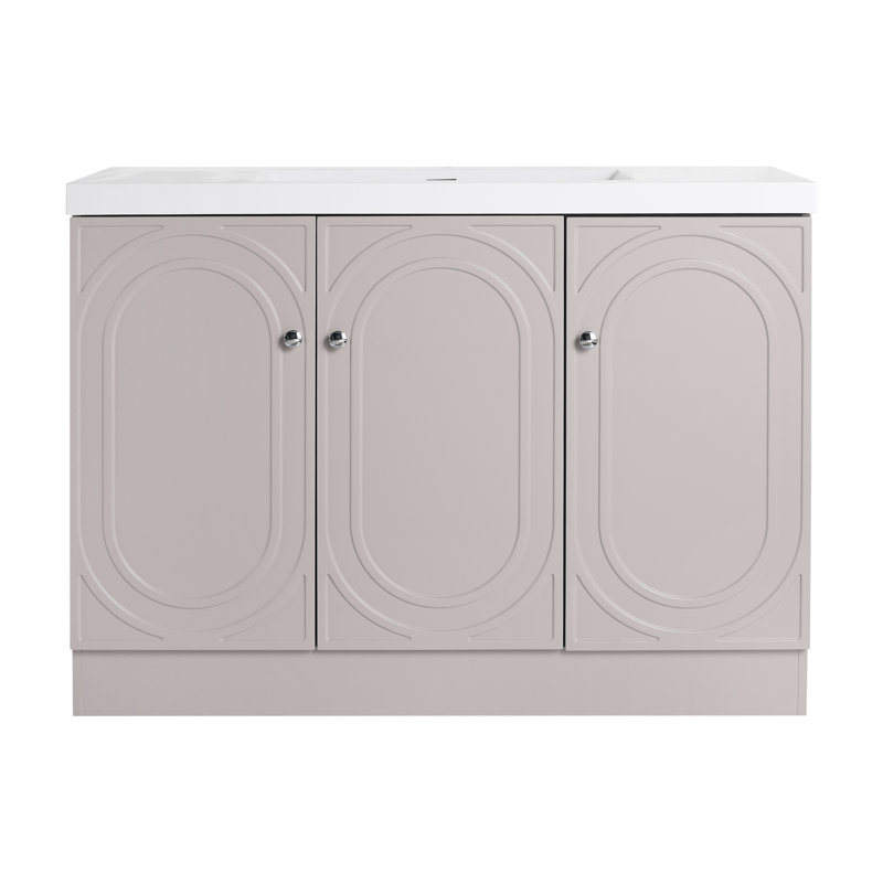 Miterdale 24''/30''/36''/48'' Bathroom Vanity with Sink, 48'' , Khaki