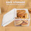 Grand ensemble de 2 contenants à pain hermétiques | Boîte à pain en plastique 11,6 pte pour pain maison et pain de boulangerie | Solution d'organisation et de fraîcheur pour le comptoir de cuisine