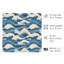 Plage et bord de mer japonais Kanagawa Wave IV, reproduction d'art non encadrée-241868579