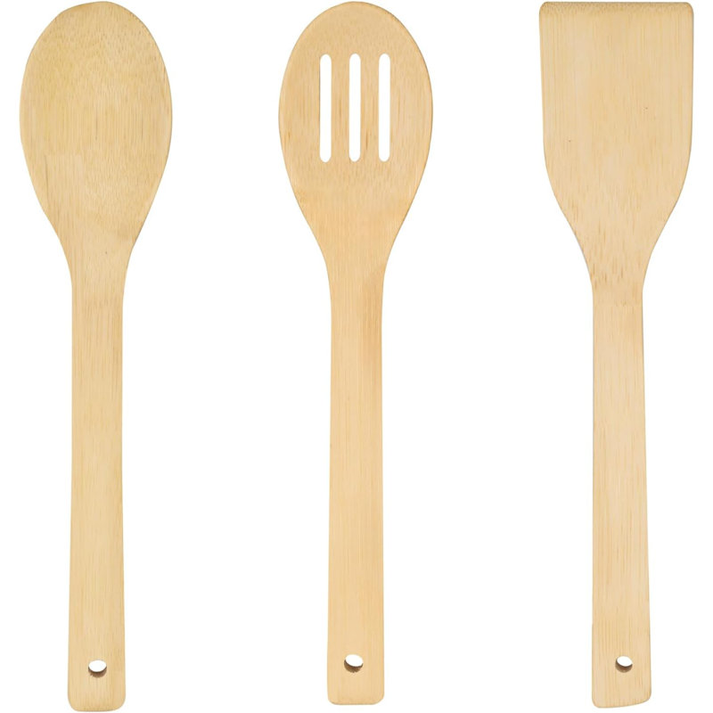 3-piece Teak Wood Cooking Utensil Set