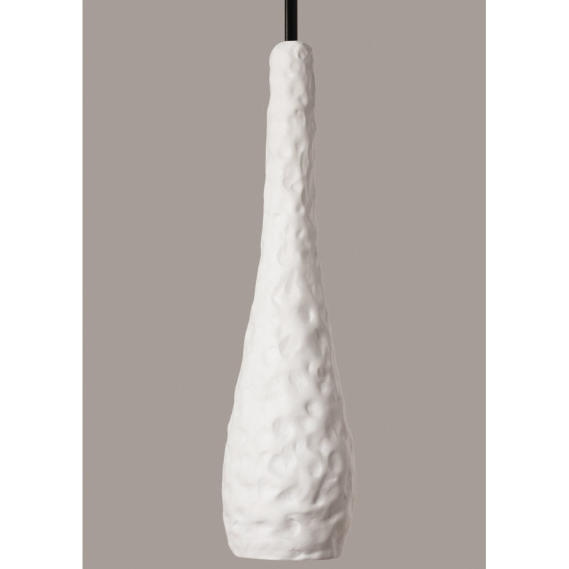 Luminaire suspendu 1 lumière del simple Barclee, Bisque