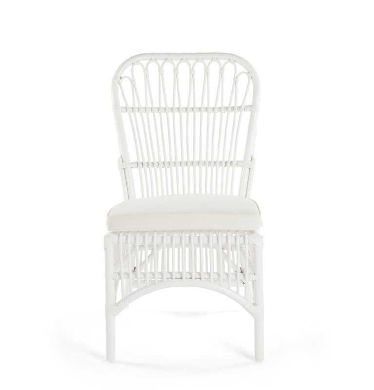 Chaise d'appoint à dossier Aindriu Windsor, Blanc