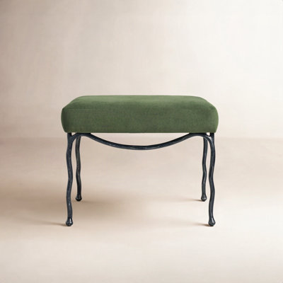Wyat Lacarla Metal Legs Ottoman