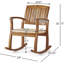 Chaise berçante Broadfoot avec coussin