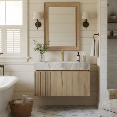 Meuble-lavabo 36 po avec tiroirs et lavabo