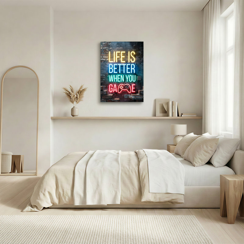 Art mural néon, 18"H x 12"W