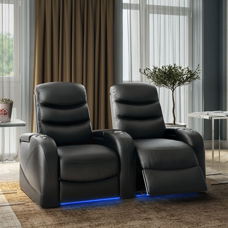 Rangée de cinéma maison Stealth HR Series (rangée de 2), Acajou ultra