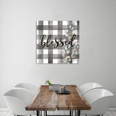 " Buffalo Check: Blessed " by Tre Sorelle Studios
