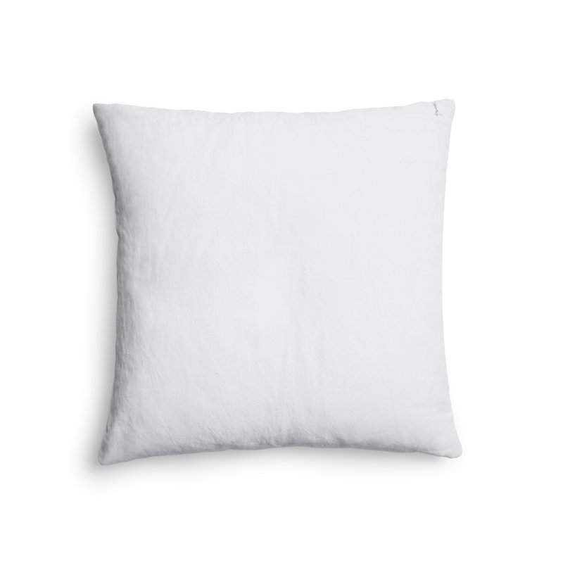 Wildflowers Embroidered Dec Pillow, Silver