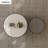 Italian minimalist round coffee table set