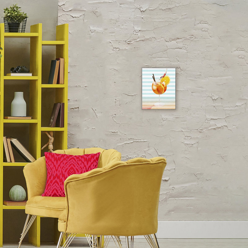 Giclée encadrée Spirz Cocktail Dive, design par Lil 'Rue, Estampe numérique Farmhouse, H 14 po x l 11 po
