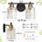 2-Light Hammered Glass Vanity Light-179080864