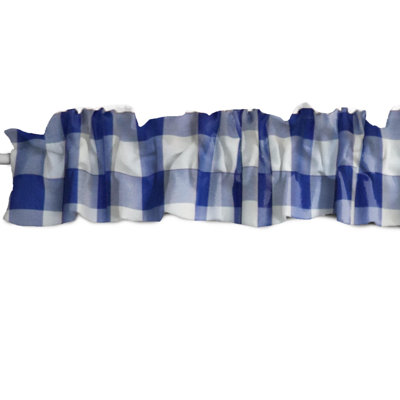 Checkered Tailored Window Valance