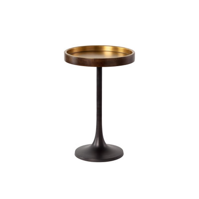 Tekoa Solid Wood Pedestal End Table