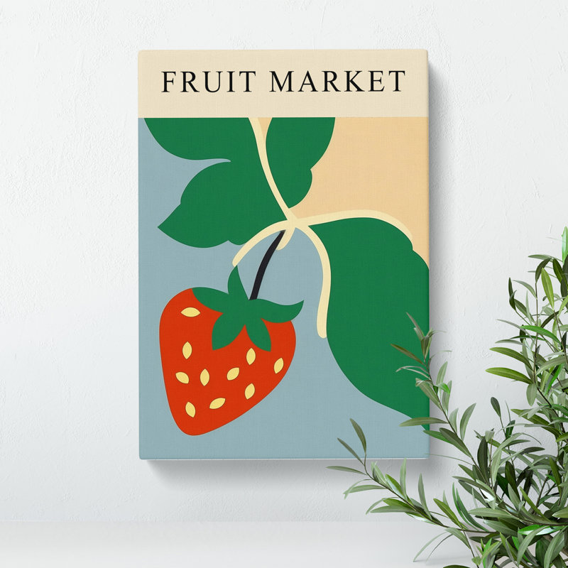 Strawberry Fruit Market Exhibition Vol.3 - Wrapped Canvas Print, 50cm H x 35cm W x 3cm D