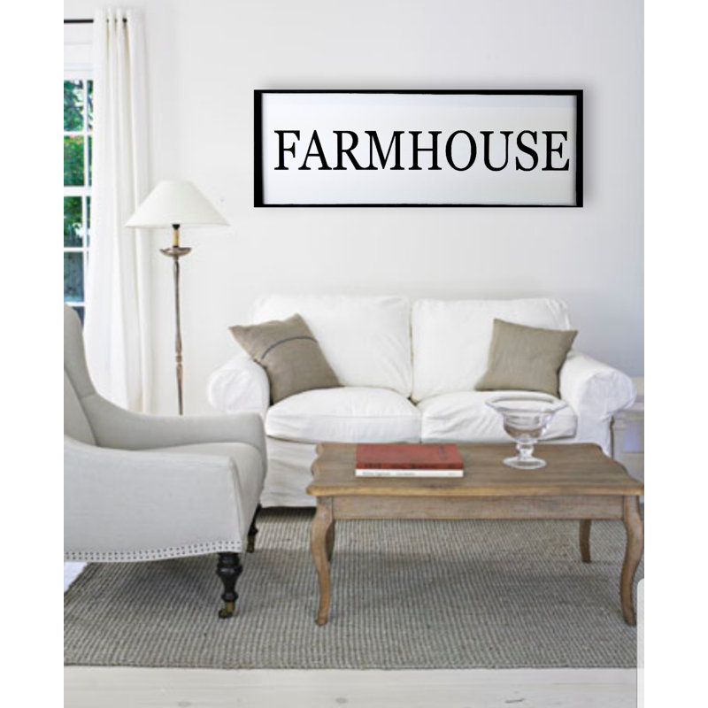 Plaque murale Farmhouse, Noir