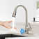 JS Pull-down Sensor and Infrared Sensor Touchless Kitchen Faucet with Deck Plate  2 Spray Modes
