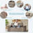 63" Boneless Couch Loveseat Sofa, Comfy Deep Seat Cloud Couch, No Assembly Required Floor Sofa for Living Room, Apartment, Small Spaces, Corduroy-1349647753-1349647861