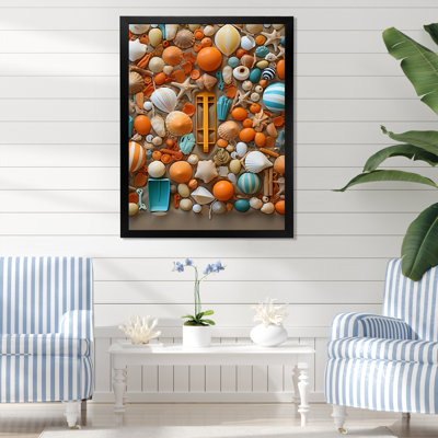" Beach Toys Collage III "