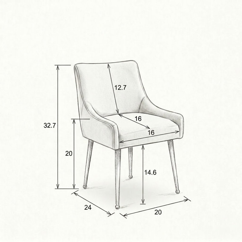 Zanthia 20'' H Dining Chair, Dark Gray